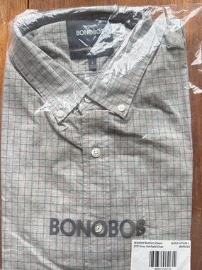 NWT Bonobos Grey Plaid Washed Button-Down
L in Standard Fit and Grey Ashfield